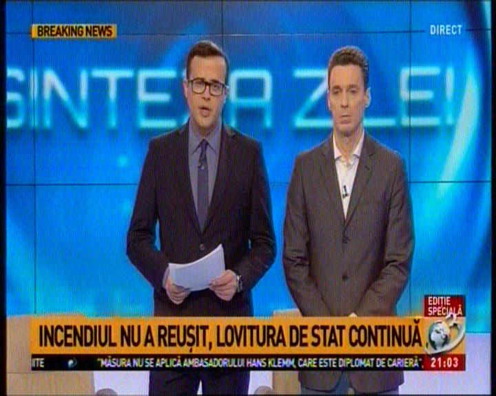 Protestele, la România TV şi Antena 3: Lovitură de stat în desfăşurare. Antena 3: Colectiv 2015 - Bamboo 2017