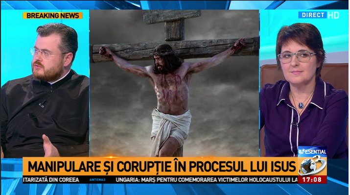 După o idee semnată avocata lui Cioacă: La Antena 3 s-a analizat procesul lui Iisus. Şi s-au descoperit 30 de „vicii de procedură”