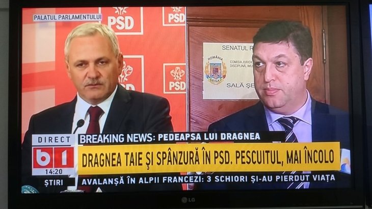 FOTO. Televiziunile de ştiri, Dragnea şi demiterea lui Şerban Nicolae. B1: „Dragnea taie şi spânzură în PSD. Pescuitul, mai încolo”