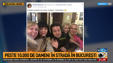 FOTO. Antena 3 a căutat „vinovaţii” pentru proteste. Tehnocraţii au fost „în fruntea” protestelor şi câţiva jurnalişti au postat pe Facebook