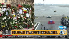 FOTO. Posturile de ştiri au dat pe larg funeraliile Regelui Mihai. Antena 3: „Regele Mihai se întoarce pentru totdeauna din exil”