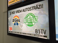 FOTO. Cum s-a văzut protestul de 15 minute la TV. B1 şi Prima TV s-au implicat direct în protest. Celelalte au relatat din stradă