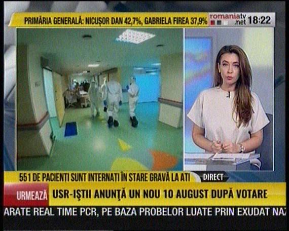 BURTIERĂ LA MINUT. O serie fără comentarii de pe România TV: "USR-iştii anunţă un nou 10 august după votare"