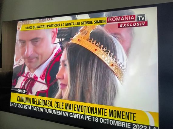 BURTIERE. Nunta lui George Simion pe TV. "Festival" la România TV: de dimineaţă până seara! Mai nimic la Digi. Cum au dat Pro TV şi celelalte staţii