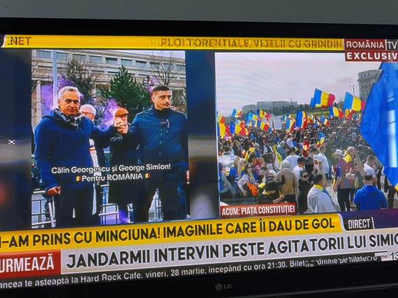 Burtieră la minut. Realitatea TV, război deschis cu România TV de ziua lui Călin Georgescu: "Huliganii lui Ghiţă vor să dezbine suveraniştii"