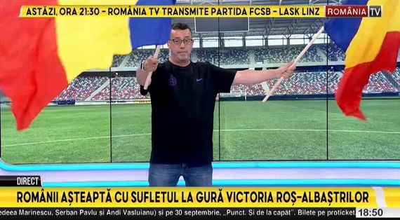 AUDIENŢE. FCSB - LASK Linz. Ziua în care România TV a fost pe primul loc cu un meci de fotbal