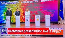 AUDIENŢE. Dezbaterea candidaţilor la Cotroceni a urcat Digi 24 în primele trei locuri. Câţi români s-au uitat?