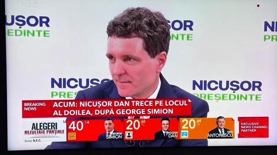 AUDIENŢE ALEGERI. Pe ce posturi au urmărit românii toată seara urcarea lui Nicuşor Dan pe locul al doilea? Antena 3, primul post TV la oraşe. Pe ţară primele au fost Pro TV şi România TV