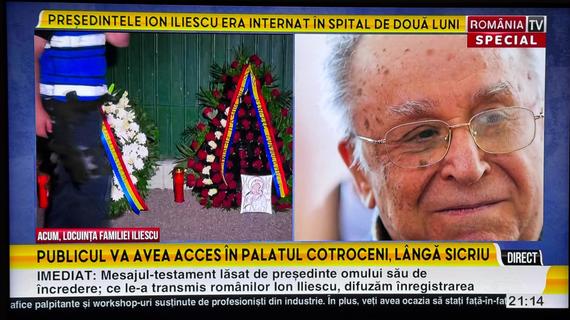 AUDIENŢE. Câţi români s-au uitat la ştiri şi la posturile de ştiri în seara cu moartea lui Ion Iliescu subiect principal? Tinerii, foarte puţini interesaţi