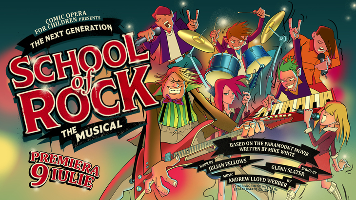 PARTENERIAT. Începe School of Rock, musical în premieră naţională! Rock live pe scenă! Cine joacă şi cum vă puteţi lua biletele