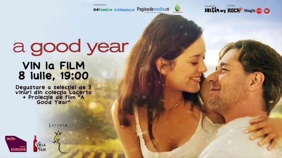 RECOMANDARE. „Vin la Film” revine la Cinema Europa. „A Good Year”, comedia romantică regizată de Ridley Scott, cu Russell Crowe în rolul principal