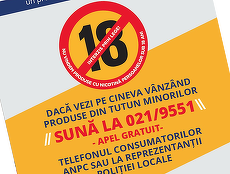 COMUNICAT. BAT şi ANPC atrag atenţia asupra amenzilor aspre pentru cei care vând produse din tutun minorilor
