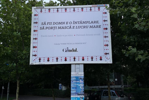 COMUNICAT. Grupul Gândul lansează o campanie outdoor de conştientizare a purtării măstilor în contextul pandemiei de Covid-19