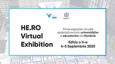COMUNICAT. Începe ediţia a doua a târgului educaţional online HE.RO Virtual Exhibition 4 – 5 septembrie. Acces gratuit