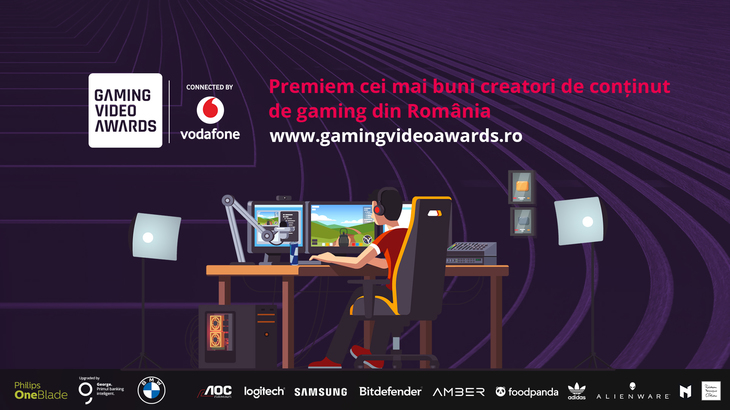 COMUNICAT. Gaming Video Awards: 80 de creatori de conţinut de gaming locali concurează pentru votul publicului