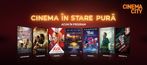 COMUNICAT. 7 dintre cele mai noi premiere ale sezonului te aşteaptă ACUM la cinema. Cinema City redeschide de astăzi cinematografele din Bucuresti si din ţară