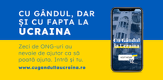 COMUNCAT. Cu Gândul la Ucraina - o platformă pentru toţi românii care vor să ajute