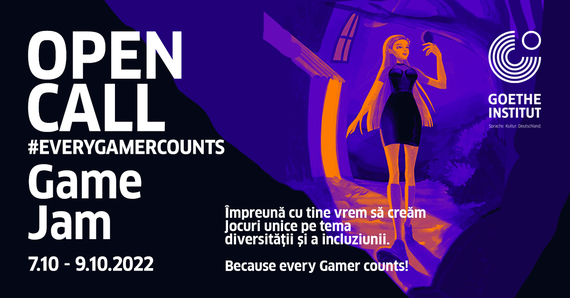 COMUNICAT. Goethe-Institut îi provoacă pe tineri să dezvolte un joc video relevant social în cadrul unui Game Jam de 48 de ore