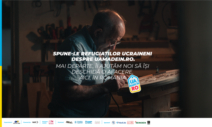 COMUNICAT. UA made in RO: afaceri ale refugiaţilor din Ucraina în România. Cu Asociaţia Pentru Bine şi agenţia Next