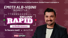 COMUNICAT. PROSPORT lansează EXCLUSIV RAPID, o nouă emisiune LIVE realizată de jurnalistul Ovidiu Ionescu