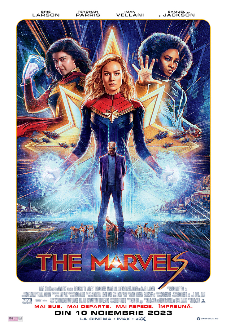 COMUNICAT. „The Marvels”, trei eroine foarte diferite într-o nouă şi palpitantă aventură din universul MCU

