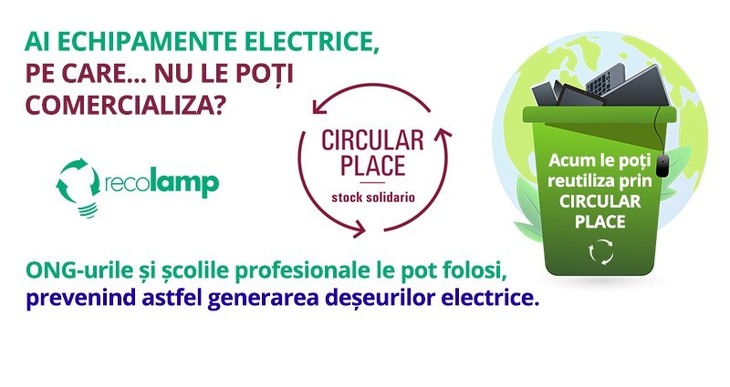 COMUNICAT. Recolamp lansează platforma de economie circulară “CIRCULAR PLACE” 