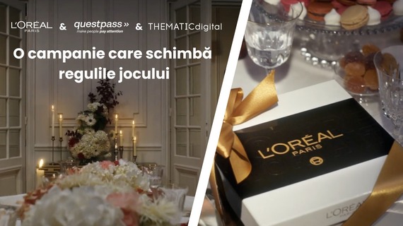 COMUNICAT. L’Oréal Paris lansează prima campanie pe QuestPass cu rezultate excepţionale alături de Thematic Digital