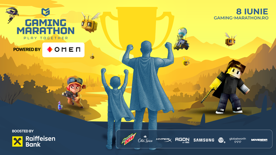 COMUNICAT. Duminică, părinţii şi copiii lor îşi dau întâlnire în universul jocurilor video la Gaming Marathon