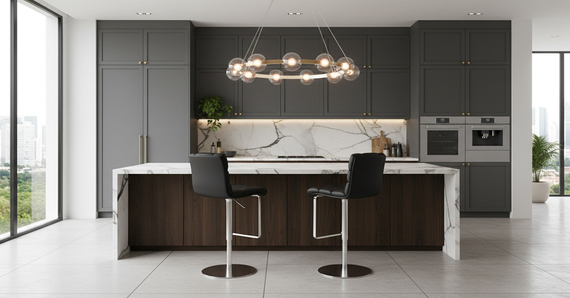 COMUNICAT. În bucătăriile premium scaunele înalţă estetica la propriu şi la figurat