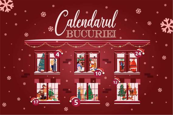 COMUNICAT. Calendarul Bucuriei vine la Centrul Comercial Auchan Titan, cu daruri zilnice, numai bune de pus sub brad!