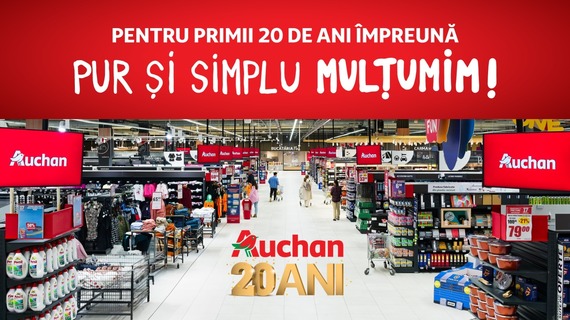 COMUNICAT. Auchan România la 20 de ani: un retailer multiformat cu peste 500 de magazine, prezent în toată ţara