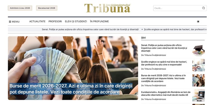 COMUNICAT. Tribuna Învăţământului se relansează într-un nou concept editorial dedicat educaţiei din România