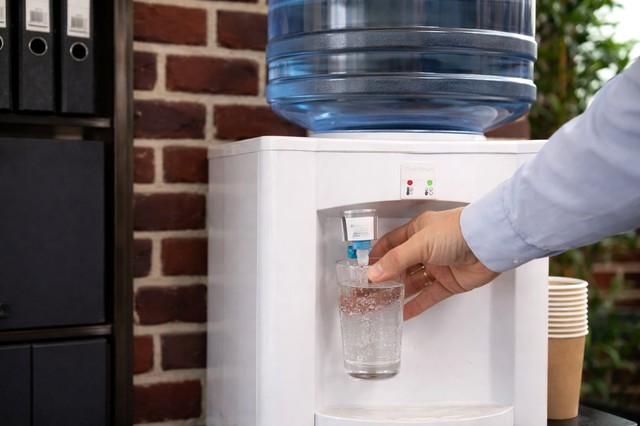 Poza pentru articolul Apa din dozatoarele comerciale poate avea o încărcătură microbiană mai mare decât cea de la robinet, avertizează experţii