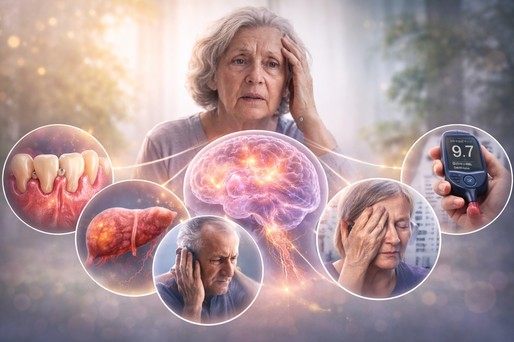 Aproximativ o treime din cazurile de demenţă sunt asociate cu boli care nu afectează creierul