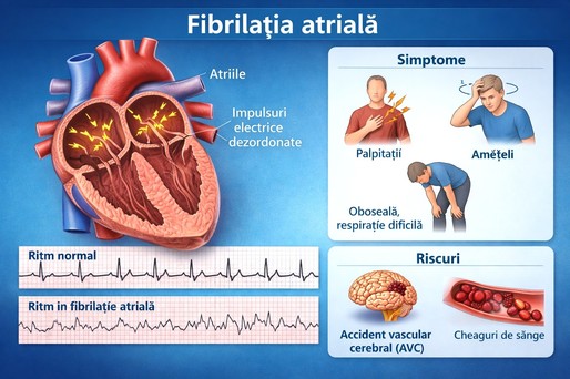 Pacienţii cu fibrilaţie atrială, risc mai mare de hemoragie atunci când sunt trataţi cu două medicamente utilizate frecvent