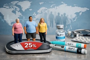 Peste un sfert din populaţia adultă a globului ar putea beneficia de medicamentele GLP-1 pentru controlul greutăţii