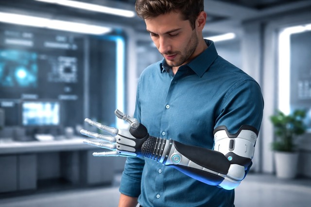 Poza pentru articolul Cât de „natural” trebuie să se mişte o proteză inteligentă pentru ca utilizatorul să o simtă ca pe propriul braţ