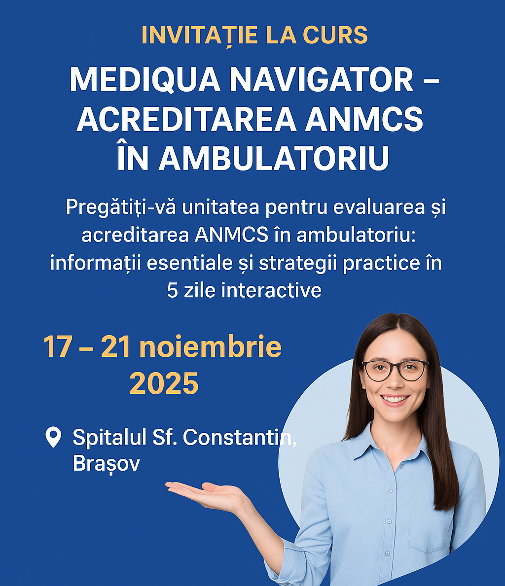 Curs intensiv – Acreditarea ANMCS în Ambulatoriu