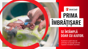 Organizaţia Salvaţi Copiii marchează 35 de ani în România prin lansarea programului Prima îmbrăţişare, o investiţie de 4,42 milioane euro care va susţine reducerea mortalităţii infantile la nivelul mediei europene