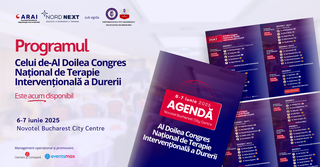 Agenda de excepţie a celui de-Al Doilea Congres Naţional de Terapie Intervenţională a Durerii este acum disponibilă