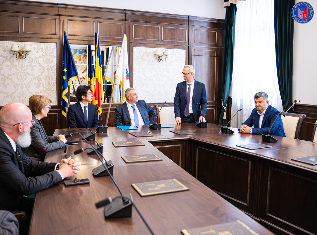 UMF Craiova semnează un acord de colaborare cu Yamagata Prefectural University of Health Sciences

