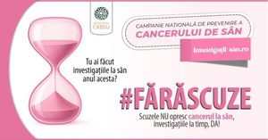 Studiu Asociaţia CREDU: Peste 25% dintre femeile active profesional, din mediul urban nu au efectuat un control pentru prevenirea cancerului la sân