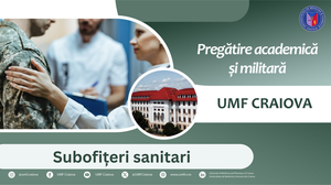 Admitere pentru subofiţeri sanitari la UMF Craiova