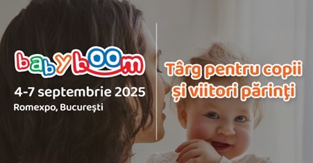Baby Boom Show începe joi, 4 septembrie - cel mai mare târg din România pentru copii şi viitori părinţi!

