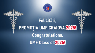 Absolvenţii UMF Craiova 2025 depun Jurământul lui Hipocrate