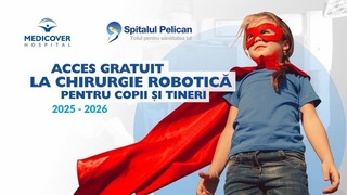 Medicover extinde programul gratuit de chirurgie robotică pentru copii şi tineri până în 2026