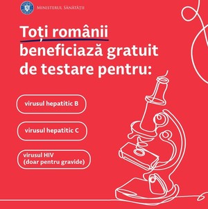Ministerul Sănătăţii: Toţi românii beneficiază gratuit de testare pentru virusurile hepatice B şi C