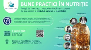 Ediţia a IV-a NutriSciLabs la UMF „Carol Davila”: Viitorul nutriţiei ţintite, dezbătut şi demonstrat live la Facultatea de Farmacie