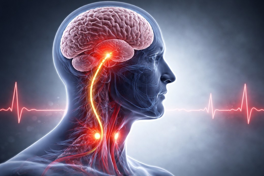 O zonă din creier implicată în respiraţie, asociată cu hipertensiunea arterială