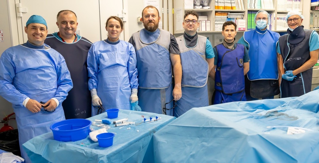 O procedură de radioembolizare hepatică, realizată în premieră medicală la Spitalul Militar „Dr. Carol Davila”